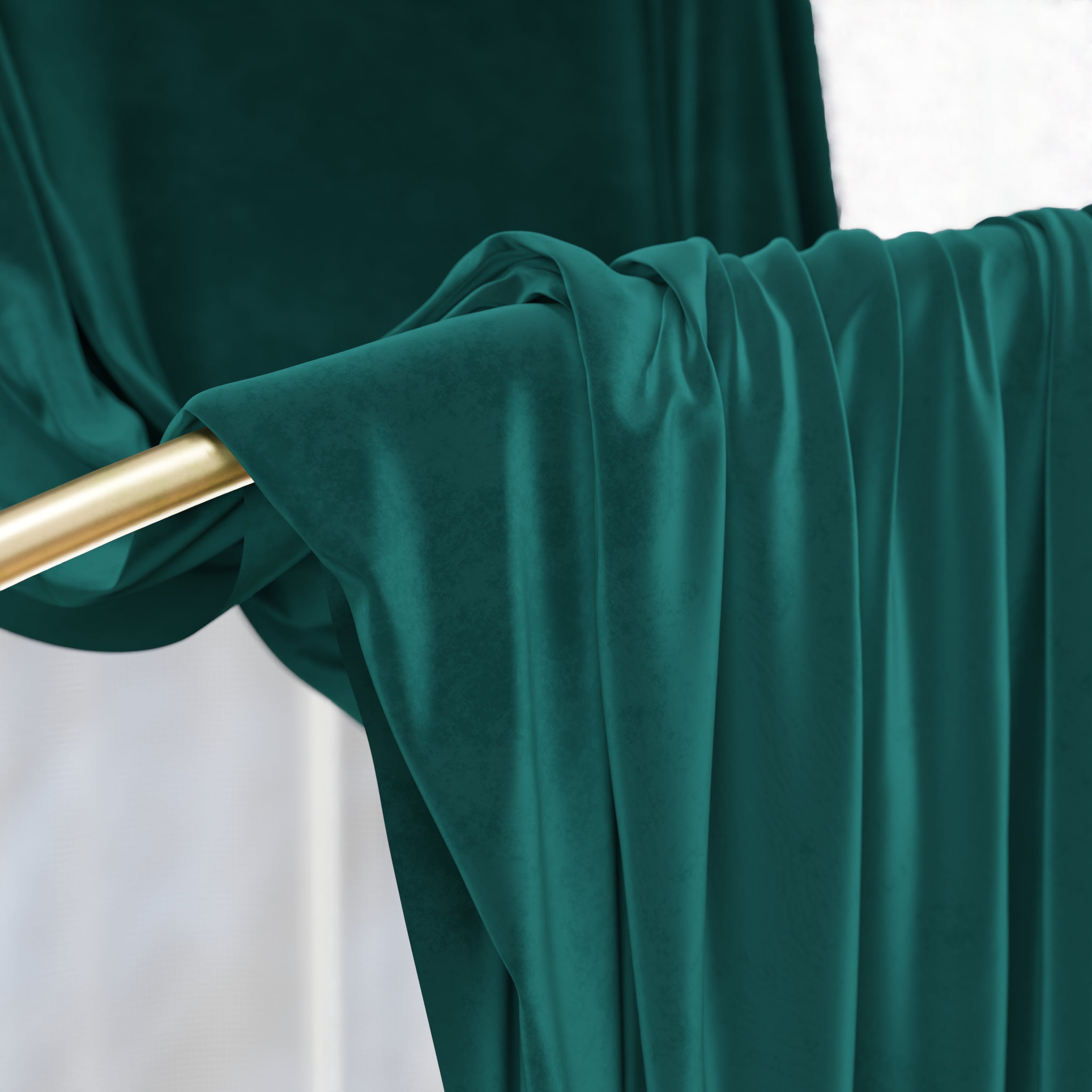 Tenda a Pannello in Velluto per Interni con Anelli, 140x280 cm, Ottanio