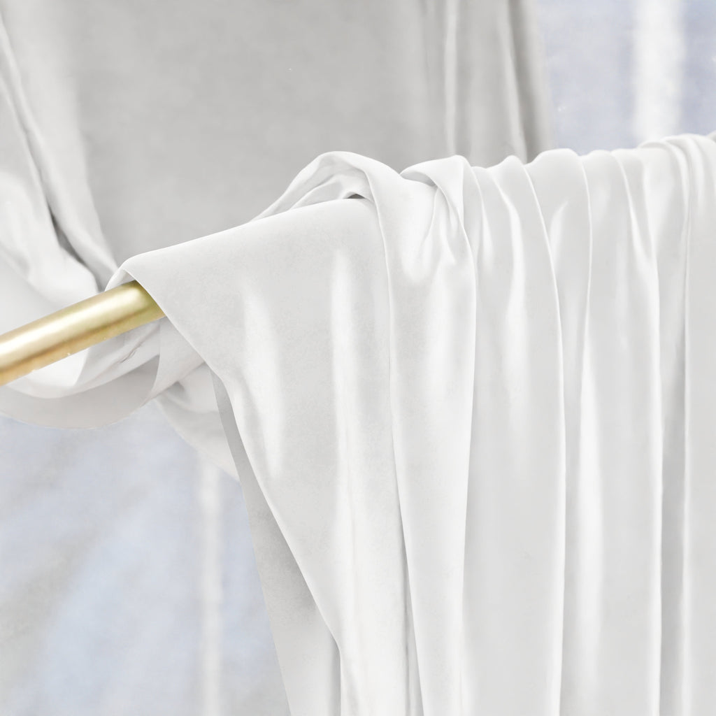 Tenda a Pannello in Velluto per Interni con Anelli, 140x280 cm, Bianco