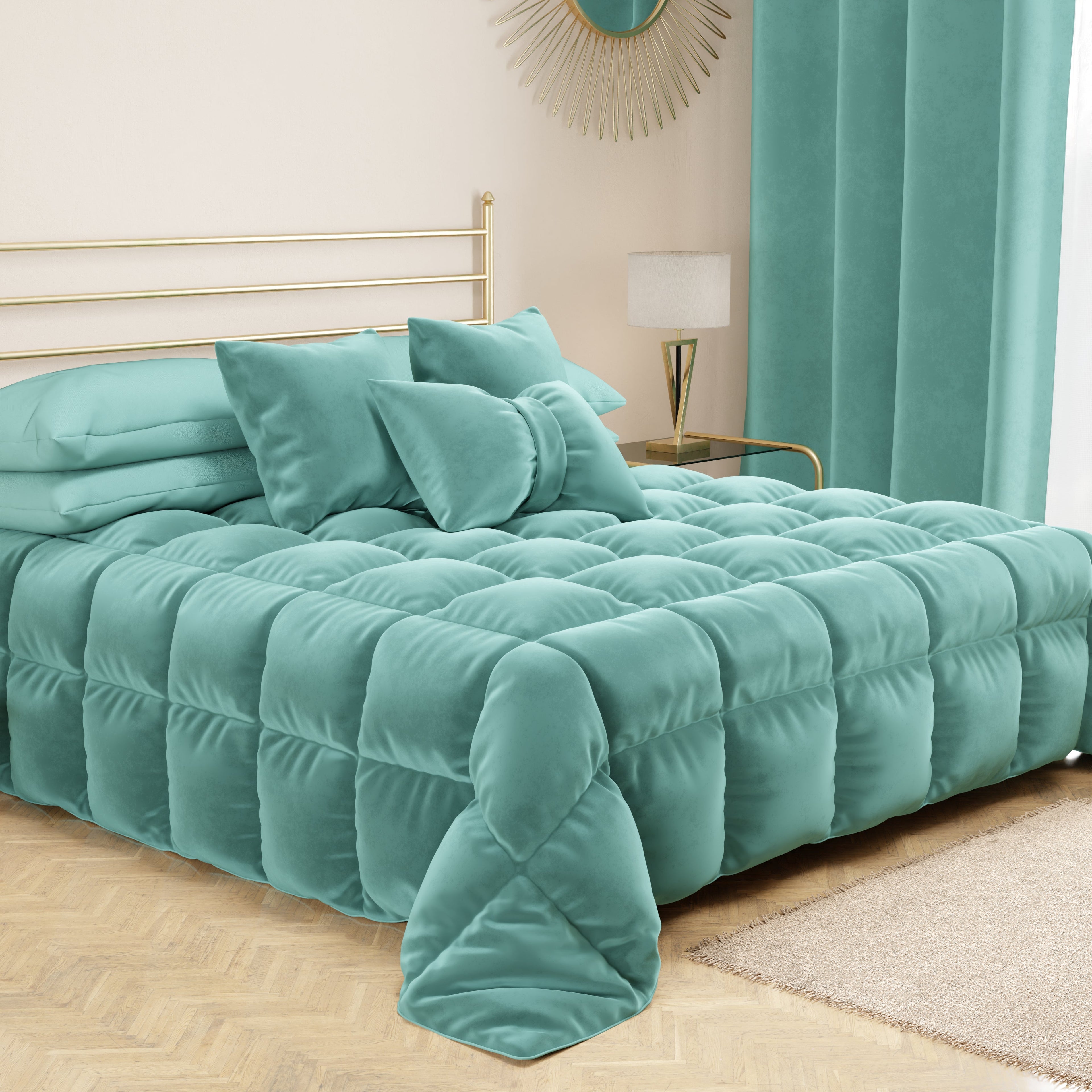 Cuscino Arredo Fiocco in Velluto 40x50 cm, Cuscino divano Tiffany