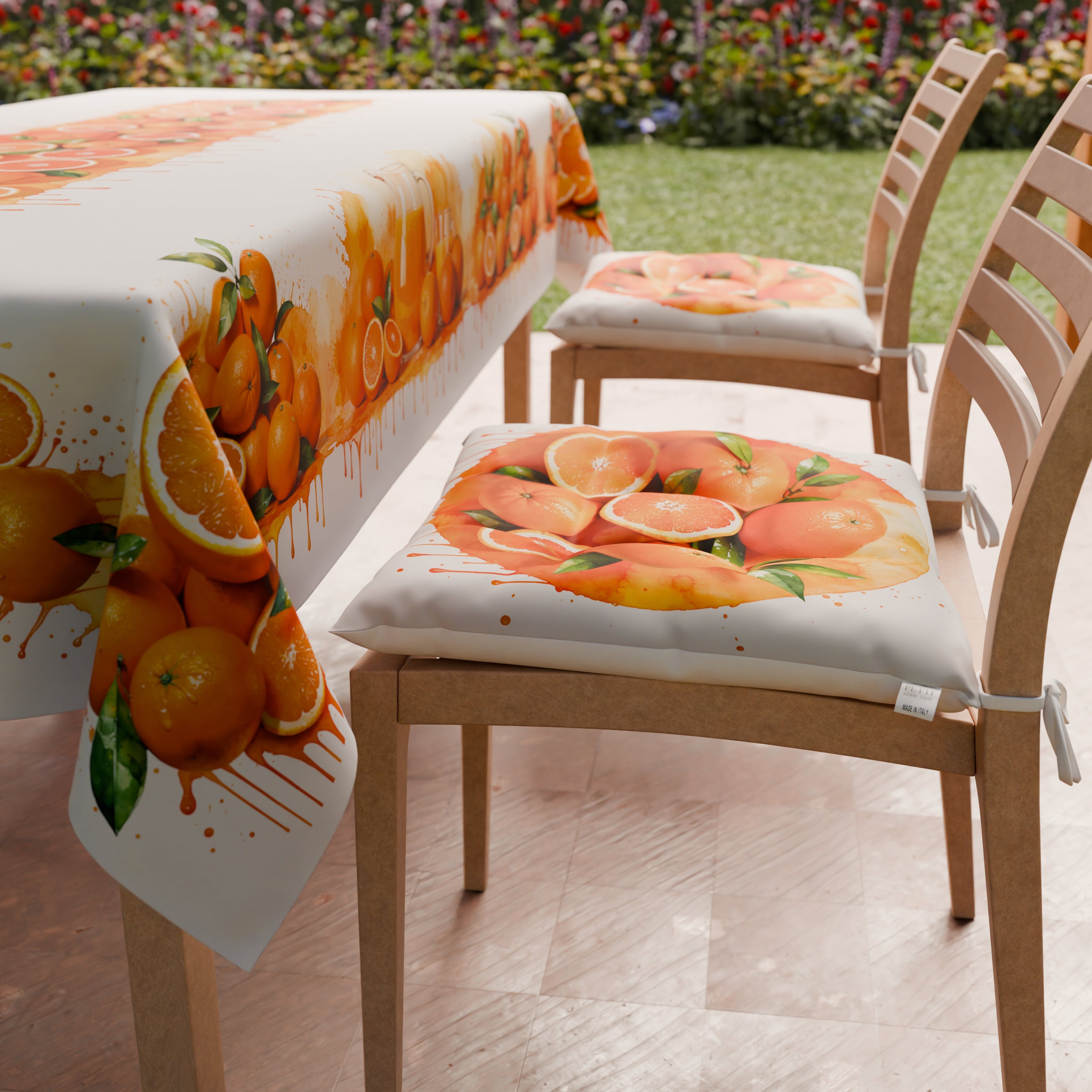 Cuscini per Sedie Coprisedia 6 Pezzi Fruit - Arancia
