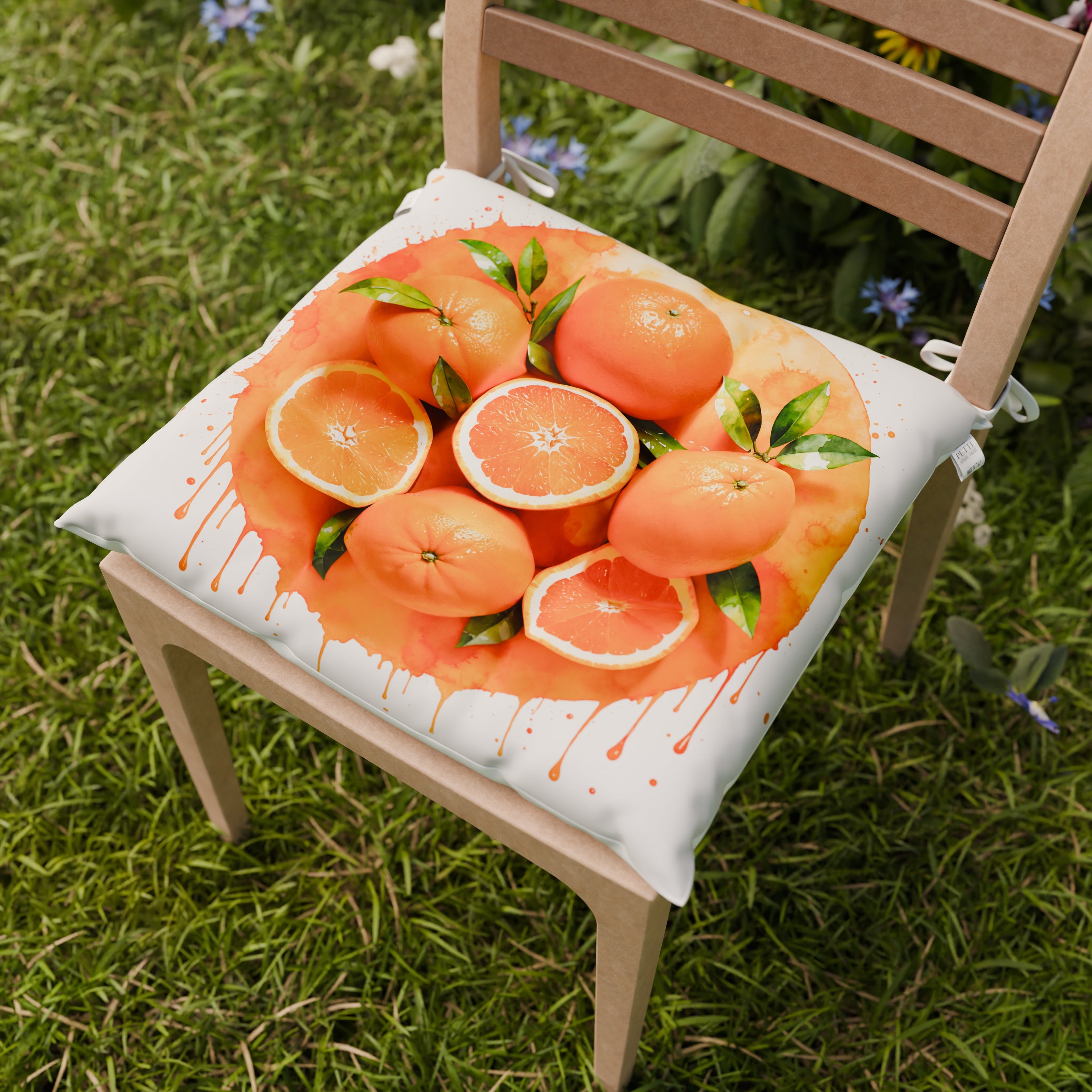 Cuscini per Sedie Coprisedia 6 Pezzi Fruit - Arancia