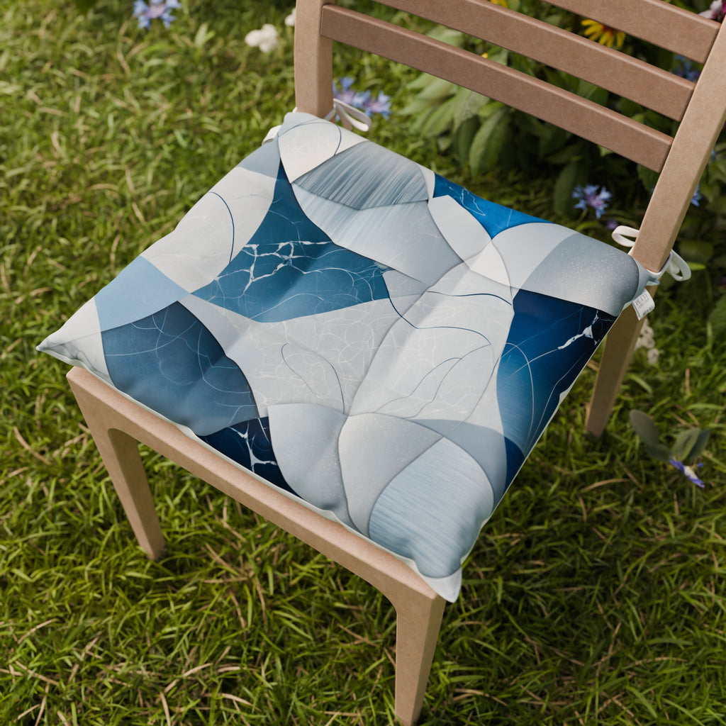 Cuscini per Sedie Coprisedia 6 Pezzi Geo - Cerchio Blu