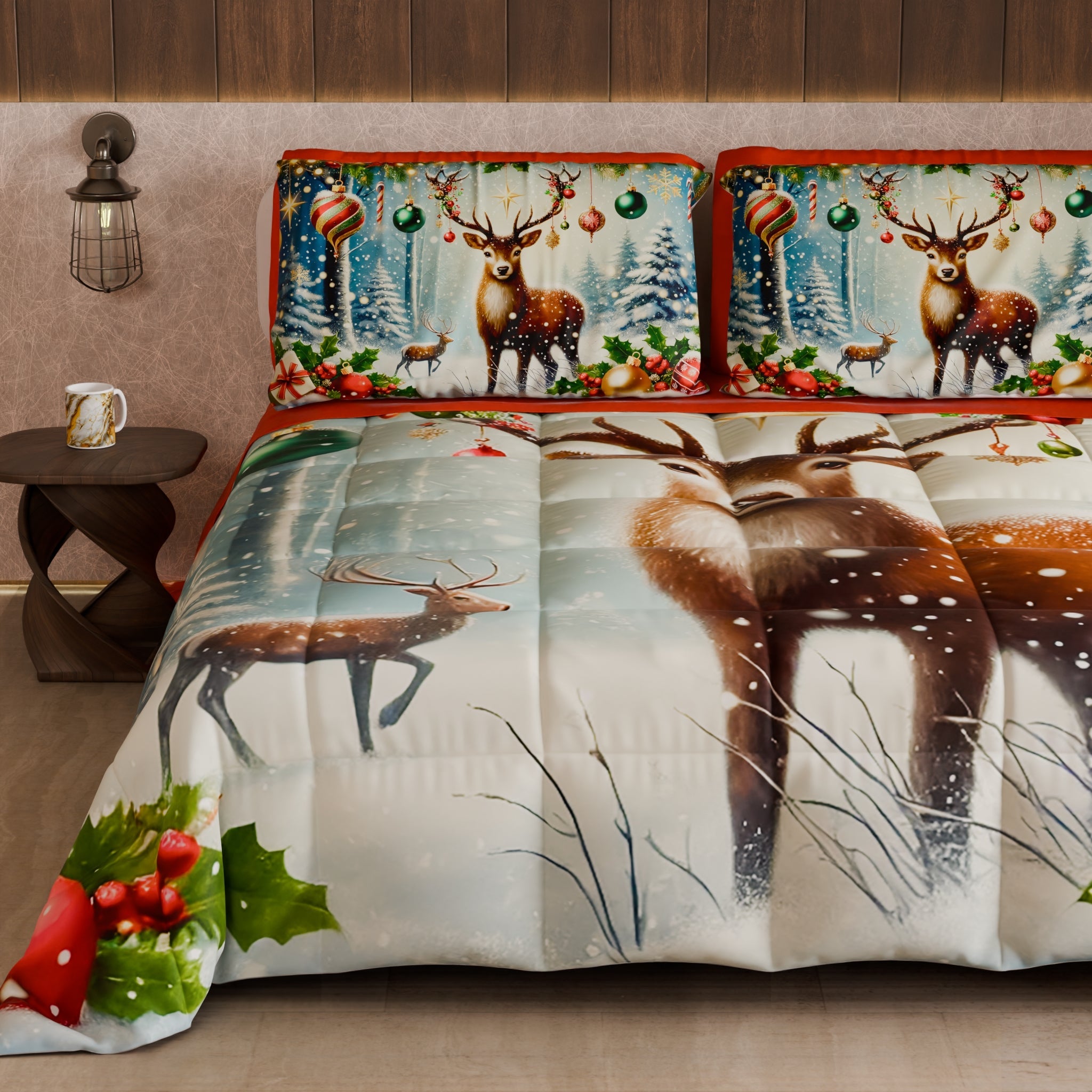 Piumone, Trapunta Matrimoniale, Singola, Piazza e Mezza 25 Xmas 4