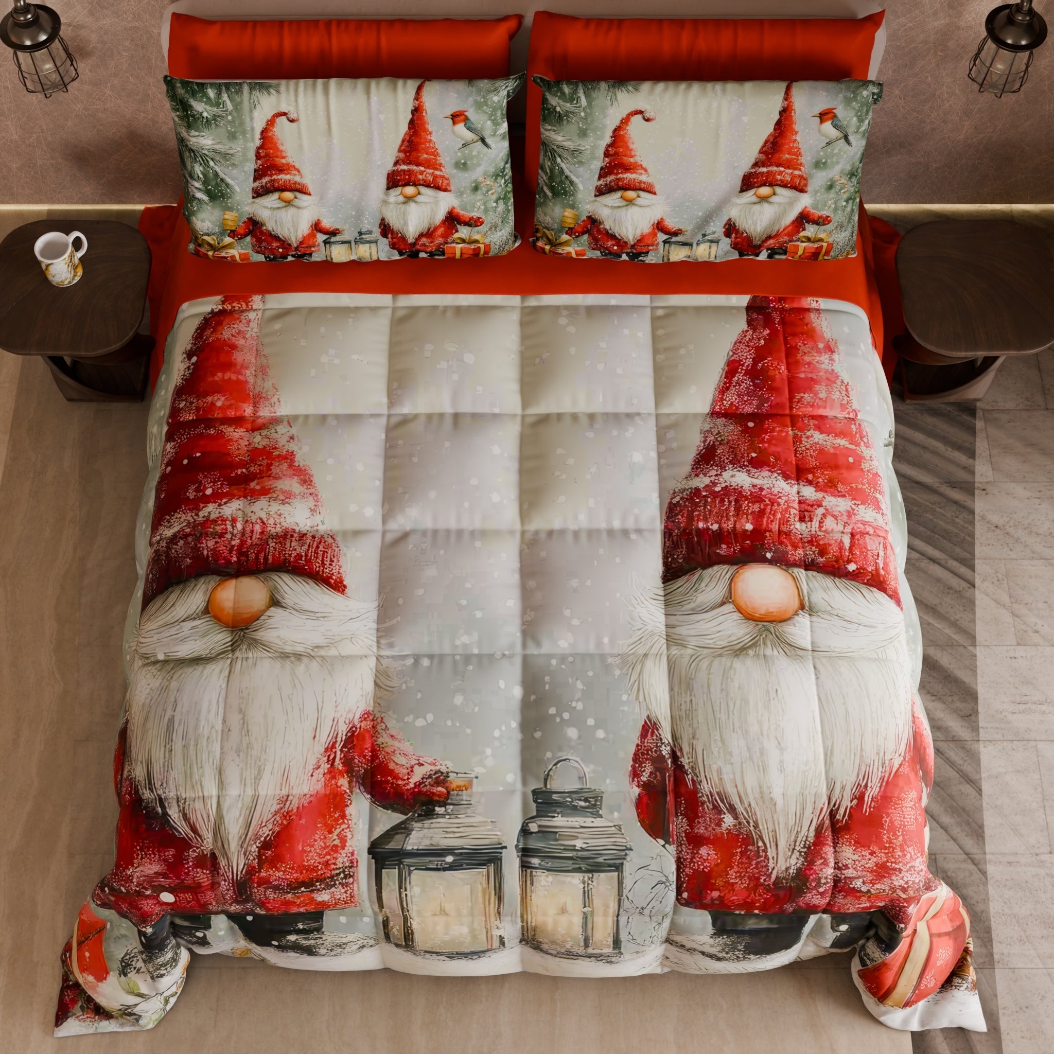 Piumone, Trapunta Matrimoniale, Singola, Piazza e Mezza Gnomo 02