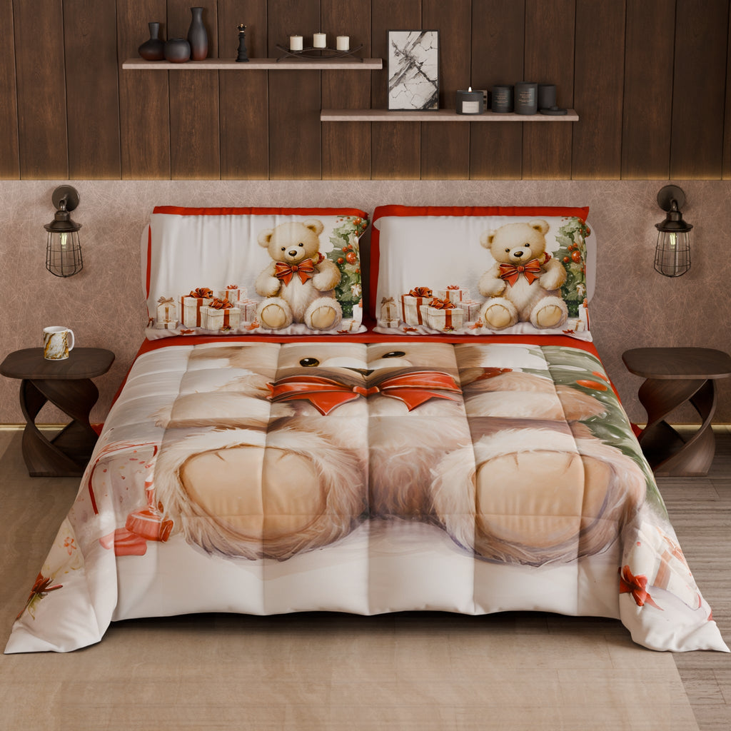 Piumone, Trapunta Matrimoniale, Singola, Piazza e Mezza Orsetto 01