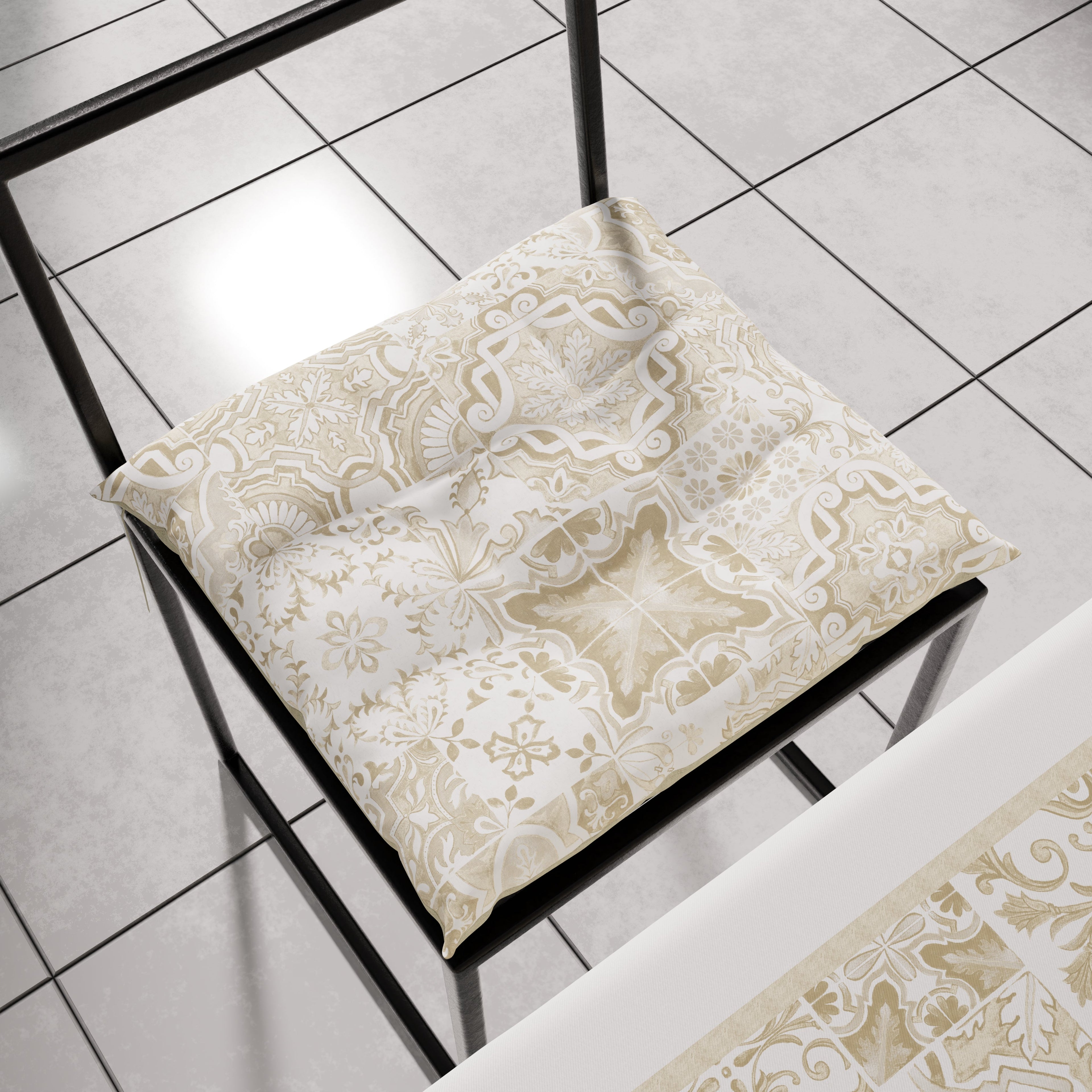 Cuscini per Sedie Coprisedia 6 Pezzi Vietri 02 Beige