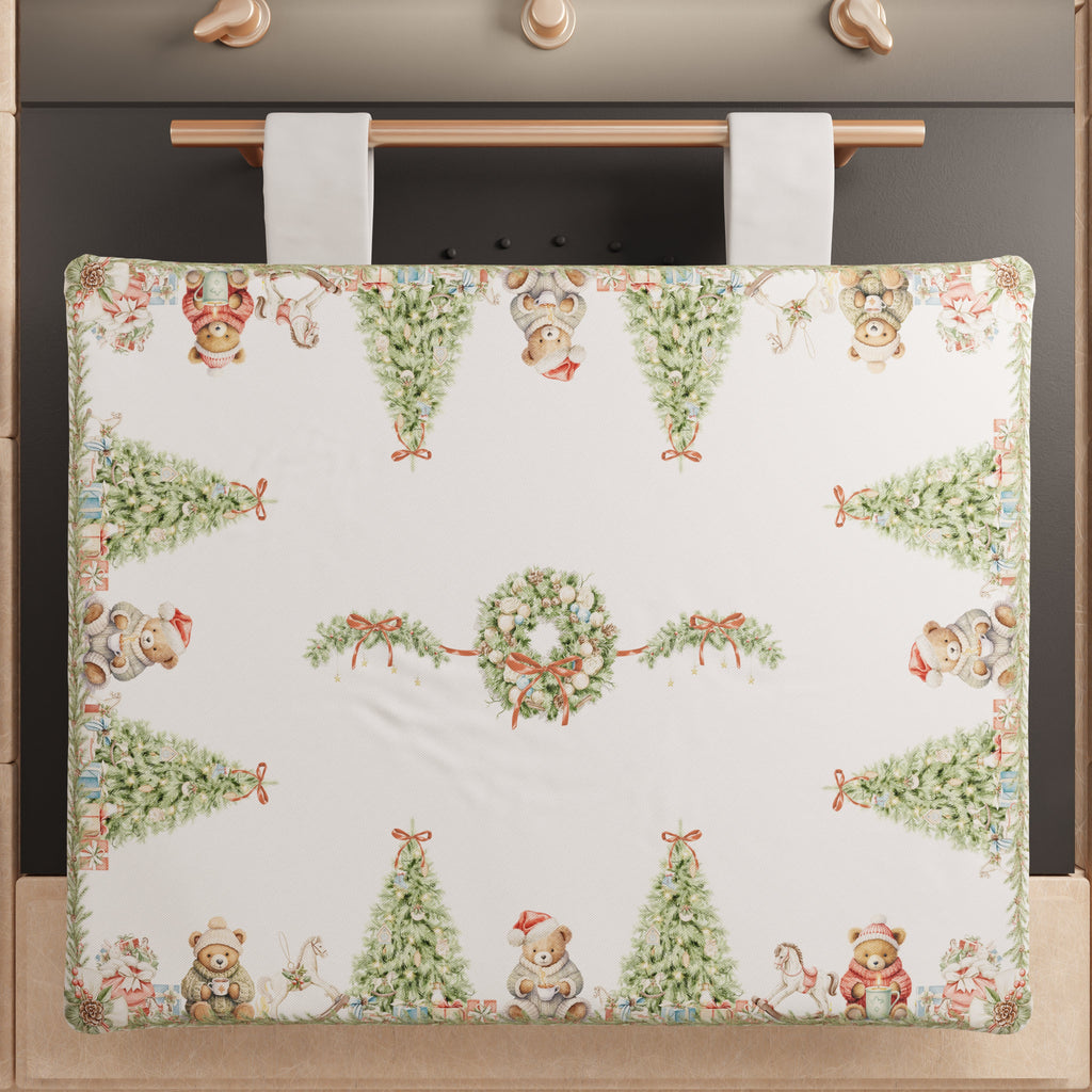 Copriforno Natalizio per Cucina in Stampa Digitale Xmas Bears